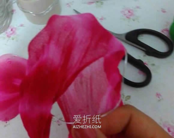 花开富贵-牡丹丝网花的制作方法- www.aizhezhi.com