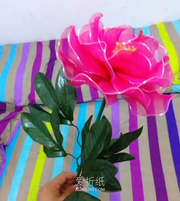 花开富贵-牡丹丝网花的制作方法- www.aizhezhi.com