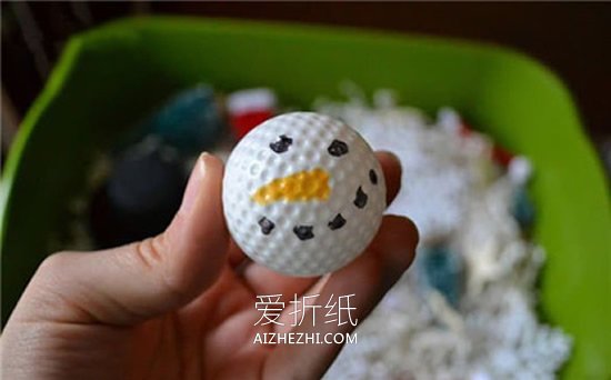 超好看的圣诞节装饰雪景盆制作方法- www.aizhezhi.com