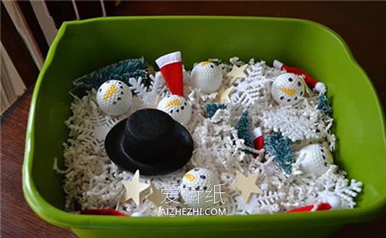 超好看的圣诞节装饰雪景盆制作方法- www.aizhezhi.com