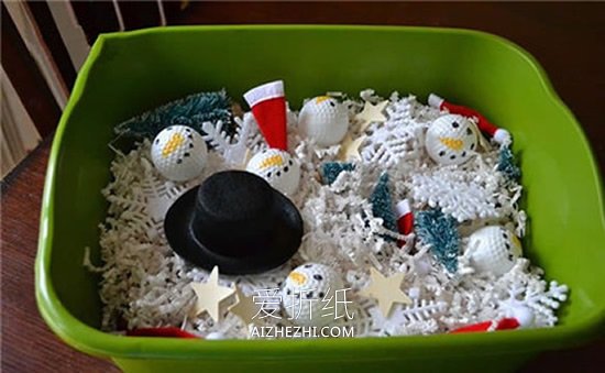 超好看的圣诞节装饰雪景盆制作方法- www.aizhezhi.com