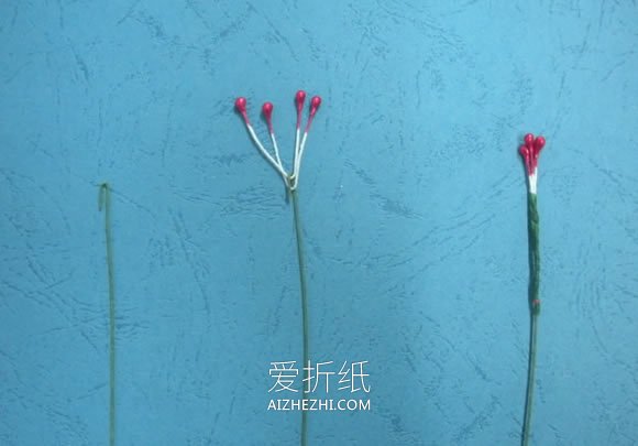 纸藤花铃兰的制作方法图解- www.aizhezhi.com