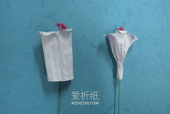 纸藤花铃兰的制作方法图解- www.aizhezhi.com