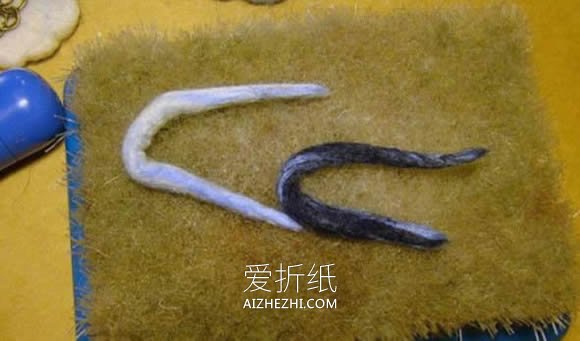 精美羊毛毡小羊胸针的制作方法- www.aizhezhi.com