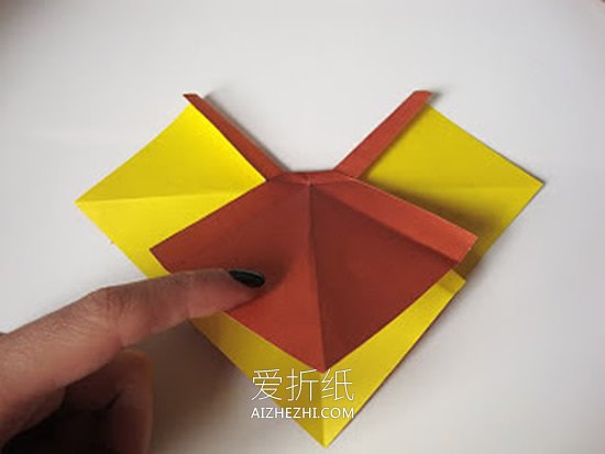 漂亮蝴蝶结的折纸方法图解- www.aizhezhi.com