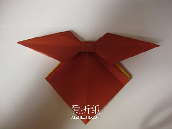 漂亮蝴蝶结的折纸方法图解- www.aizhezhi.com