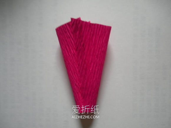 皱纹纸制作牵牛花的方法- www.aizhezhi.com