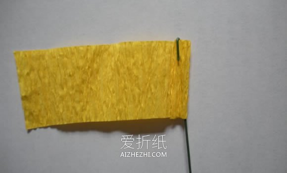 皱纹纸制作牵牛花的方法- www.aizhezhi.com