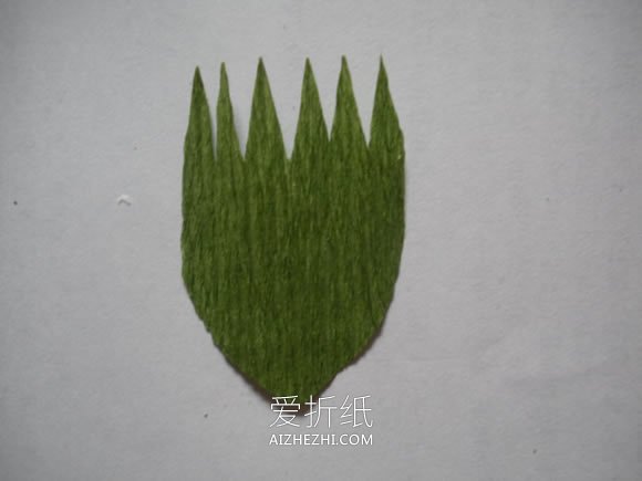 皱纹纸制作牵牛花的方法- www.aizhezhi.com