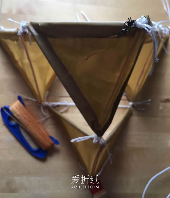 四面体风筝的制作方法- www.aizhezhi.com