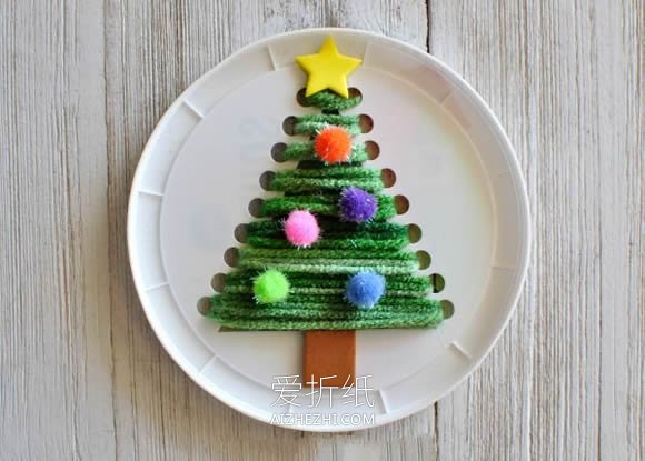 简单圣诞树装饰品的制作方法- www.aizhezhi.com
