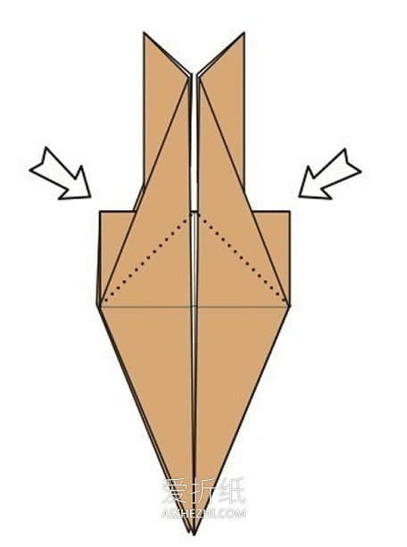 复杂的驼鹿折纸方法图解- www.aizhezhi.com