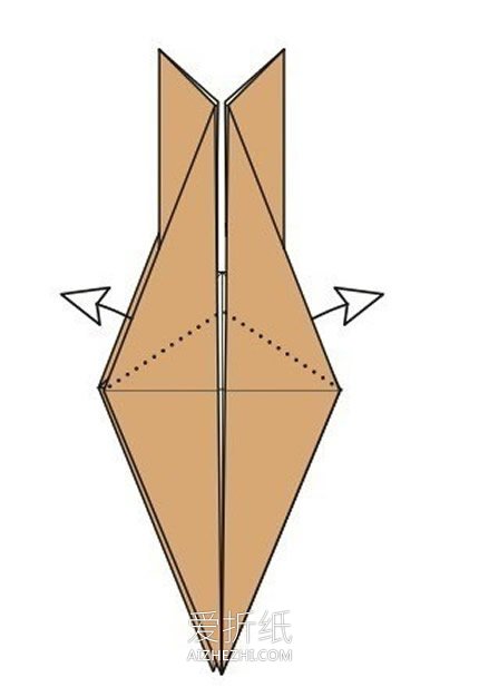 复杂的驼鹿折纸方法图解- www.aizhezhi.com