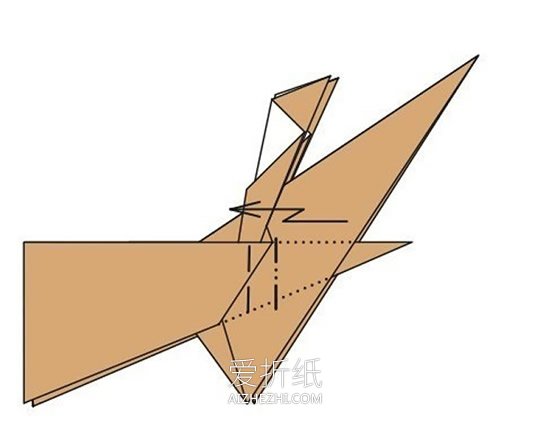 复杂的驼鹿折纸方法图解- www.aizhezhi.com