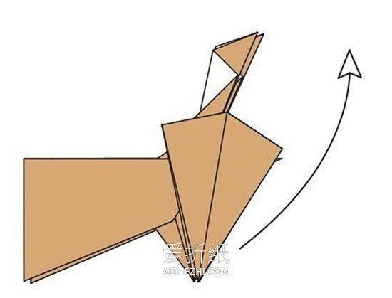 复杂的驼鹿折纸方法图解- www.aizhezhi.com