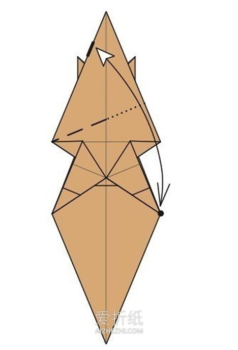 复杂的驼鹿折纸方法图解- www.aizhezhi.com