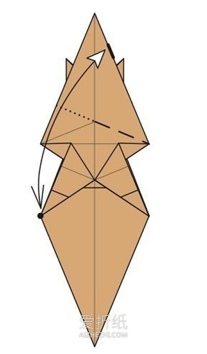 复杂的驼鹿折纸方法图解- www.aizhezhi.com