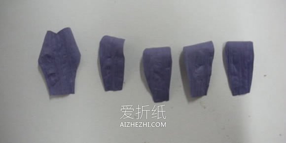 纸藤手工制作紫罗兰花的方法- www.aizhezhi.com