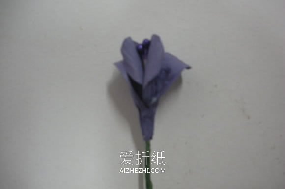 纸藤手工制作紫罗兰花的方法- www.aizhezhi.com