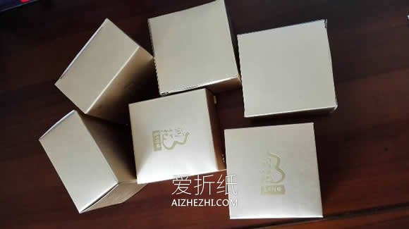 月饼盒改造储物盒的方法- www.aizhezhi.com