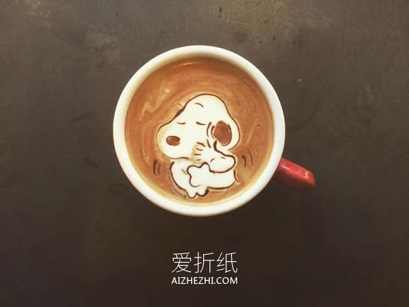 可爱的咖啡拉花作品图片- www.aizhezhi.com