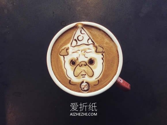 可爱的咖啡拉花作品图片- www.aizhezhi.com