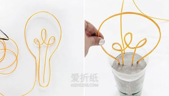 灯泡摆件-创意教师节礼物的制作方法- www.aizhezhi.com
