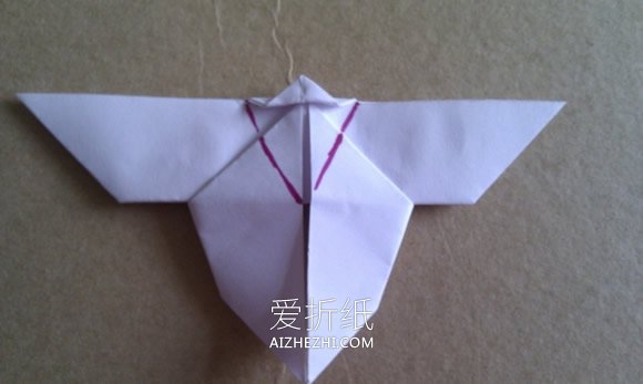 简单折纸蝴蝶的方法图解- www.aizhezhi.com