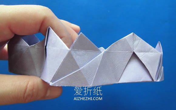 漂亮蜂巢收纳盒的折法图解- www.aizhezhi.com