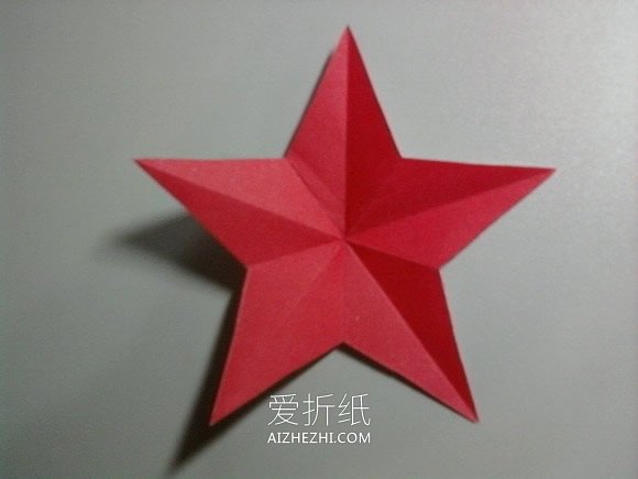 简单五瓣花的折纸方法图解- www.aizhezhi.com