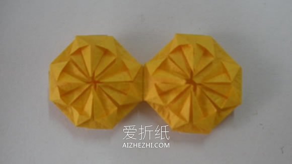 简单花球的折纸方法图解- www.aizhezhi.com