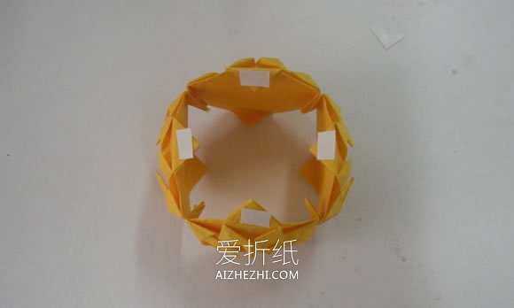 简单花球的折纸方法图解- www.aizhezhi.com