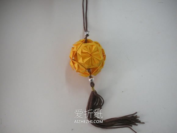 简单花球的折纸方法图解- www.aizhezhi.com