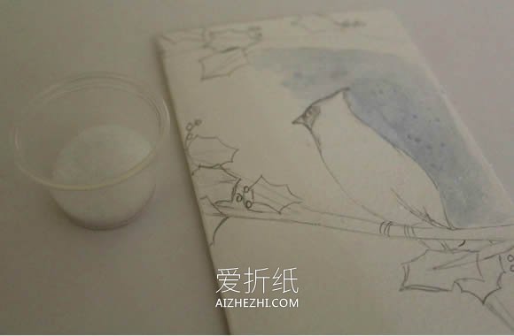 漂亮手绘圣诞贺卡的制作方法- www.aizhezhi.com