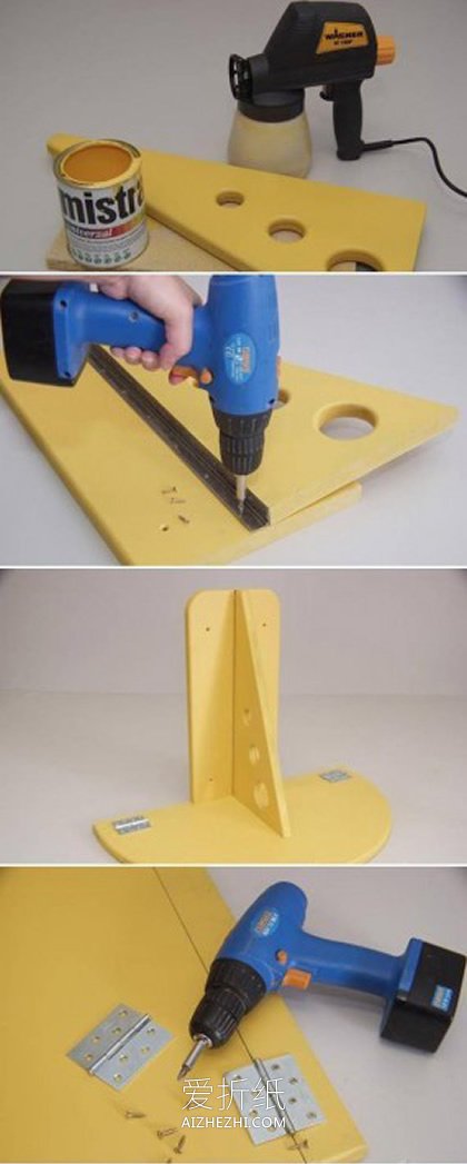 用密度板制作折叠餐桌的方法- www.aizhezhi.com