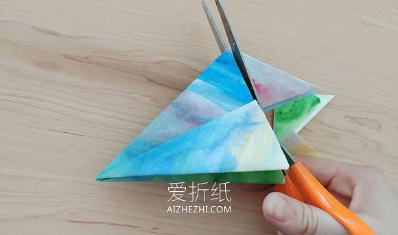 星星灯笼的折法图解- www.aizhezhi.com