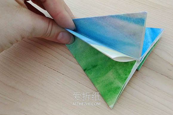 星星灯笼的折法图解- www.aizhezhi.com