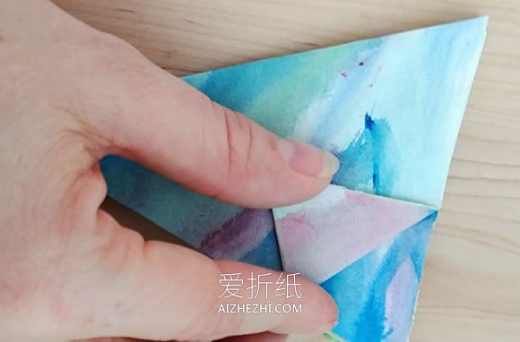 星星灯笼的折法图解- www.aizhezhi.com