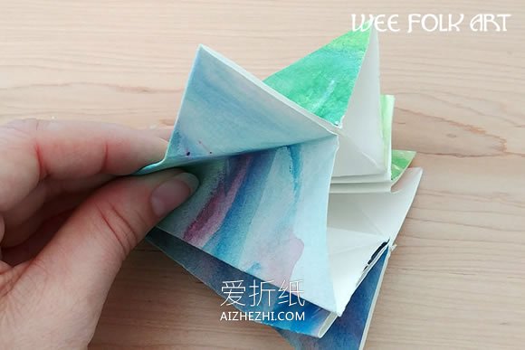 星星灯笼的折法图解- www.aizhezhi.com