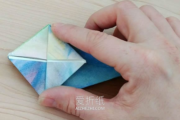 星星灯笼的折法图解- www.aizhezhi.com