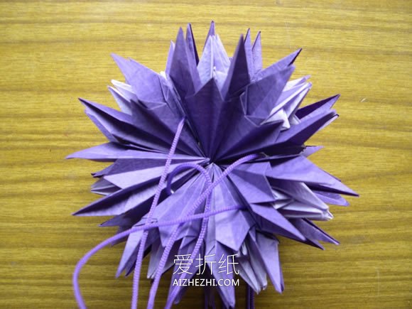 纸花球的折法图解- www.aizhezhi.com