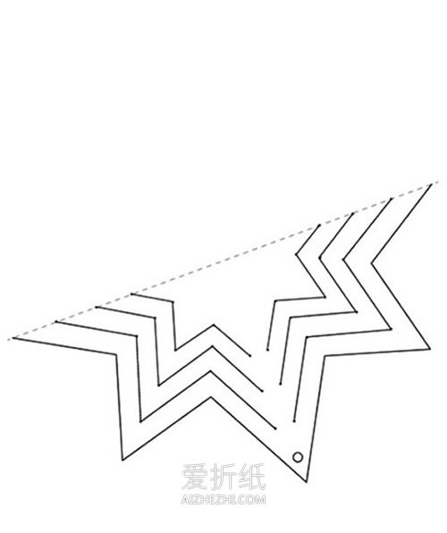 剪纸立体雪花挂饰的方法- www.aizhezhi.com