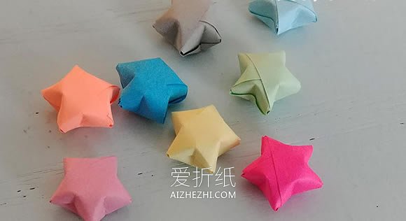 折纸幸运星的详细步骤图解- www.aizhezhi.com