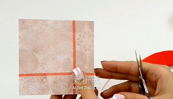 圣诞节爆炸盒子制作图解教程- www.aizhezhi.com