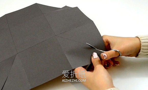 圣诞节爆炸盒子制作图解教程- www.aizhezhi.com