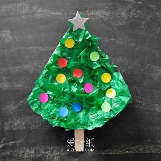 简单又可爱圣诞树的做法- www.aizhezhi.com