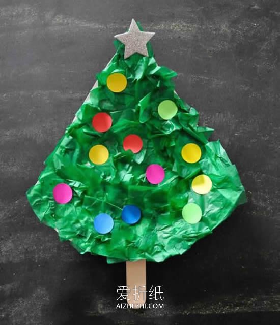 简单又可爱圣诞树的做法- www.aizhezhi.com