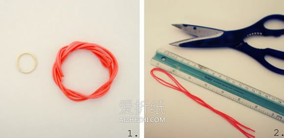 超简单红绳手链的编法图解- www.aizhezhi.com