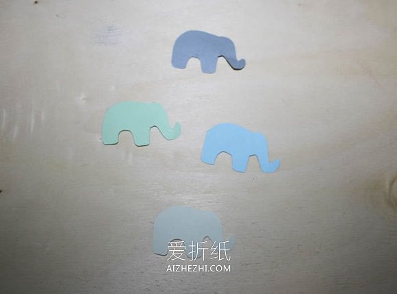 简单大象图案生日贺卡的制作方法- www.aizhezhi.com