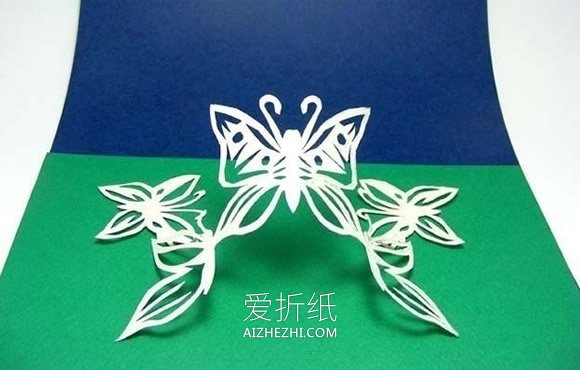 剪纸蝴蝶步骤图解- www.aizhezhi.com
